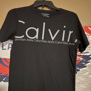 Calvin Klein boys short sleeve shirt L 14/16